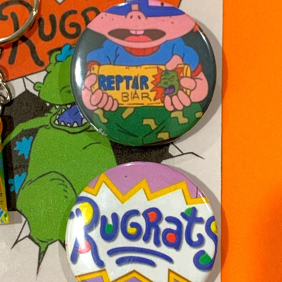 Rugrats Reptar Bar Keychain/Buttons - Picture 3 of 3